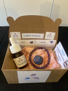 Coffret cadeau, noël, lithothérapie, fleurs de Bach, sommeil